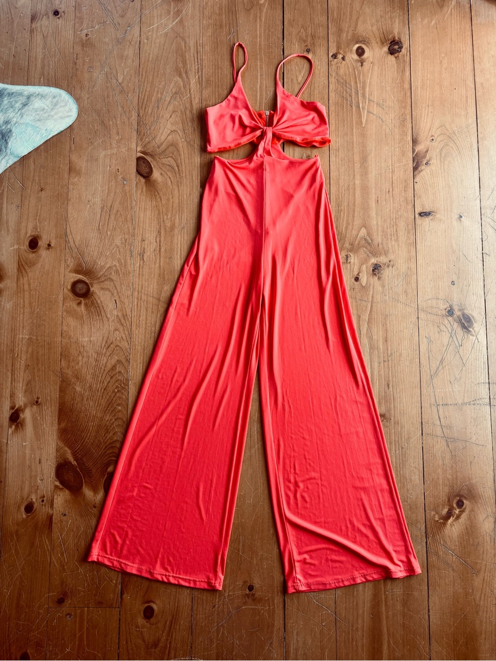 Relish Tuta Hiroe Coral Cutout Wide Leg Jumpsuit NWT Made In Italy - Picture 11 of 16
